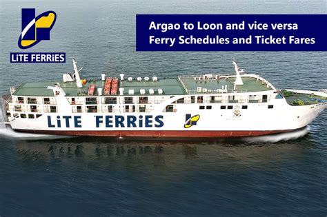 2020 Argao to Loon / Loon to Argao: Lite Ferries .